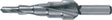 RUKO Stufenbohrer HSS 4-12 mm Spiralnut 5 Stufen 90° Kreuzanschliff