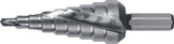 RUKO Stufenbohrer HSS 4-12 mm Spiralnut 5 Stufen 90° Kreuzanschliff