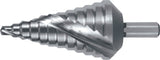 RUKO Stufenbohrer HSS 4-12 mm Spiralnut 5 Stufen 90° Kreuzanschliff