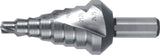 RUKO Stufenbohrer HSS 4-12 mm Spiralnut 5 Stufen 90° Kreuzanschliff