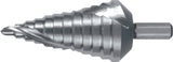 RUKO Stufenbohrer HSS 4-12 mm Spiralnut 5 Stufen 90° Kreuzanschliff