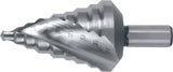 RUKO Stufenbohrer HSS 4-12 mm Spiralnut 5 Stufen 90° Kreuzanschliff