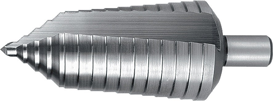 RUKO Stufenbohrer HSS 4-12 mm Spiralnut 5 Stufen 90° Kreuzanschliff
