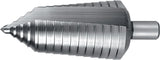 RUKO Stufenbohrer HSS 4-12 mm Spiralnut 5 Stufen 90° Kreuzanschliff