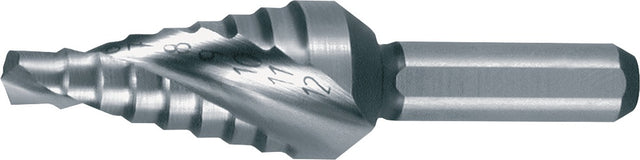 RUKO Stufenbohrer HSS 4-12 mm spiralgenutet 9 Stufen für Schaltschrankbau