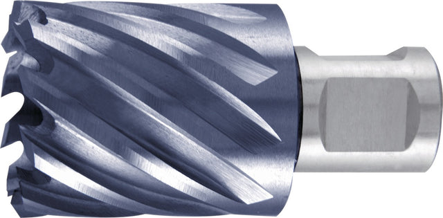 RUKO Kernbohrer 12 mm HSS TiAlN-beschichtet, Schnitttiefe 30 mm, Weldon-Schaft