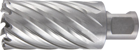 RUKO Kernbohrer HSS 12 mm mit Weldon-Schaft – Schnitttiefe 55 mm für Stahl und Metall