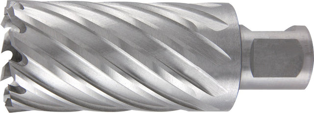 RUKO Kernbohrer HSS 12 mm mit Weldon-Schaft – Schnitttiefe 55 mm für Stahl und Metall