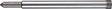 RUKO Führungsstift D.6,35mm Schnitt-T.30mm HSS/Weldonschaft für Kernbohrer