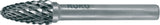 RUKO Frässtift RBF Hartmetall 3 mm Kreuzverzahnung KVZ 4 DIN 8033