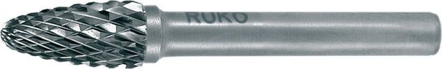 RUKO Frässtift RBF Hartmetall 3 mm Kreuzverzahnung KVZ 4 DIN 8033
