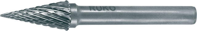 RUKO Frässtift SKM Hartmetall 3 mm Schaft Kreuzverzahnung KVZ 4 DIN 8033