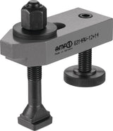 AMF Spanneisen Nr. 6314AV für T-Nut 12 mm, Länge 100 mm, mit verstellbarer Stütz- und Spannschraube M12