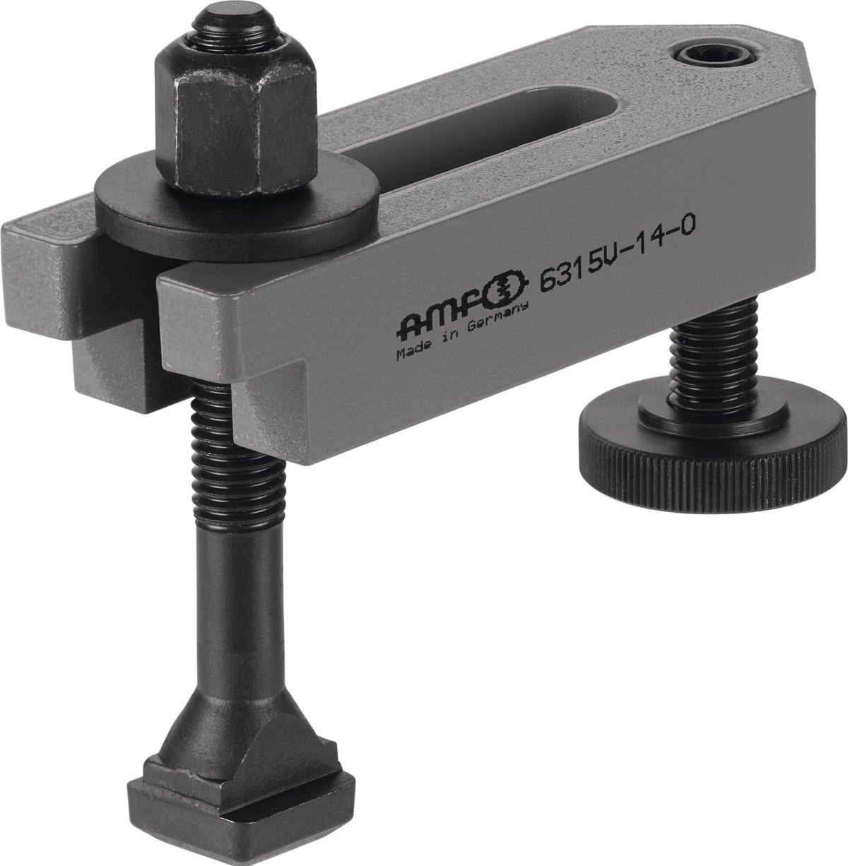 AMF Spanneisen Nr. 6315V für T-Nut 10 mm, Länge 100 mm, abgesetzt
