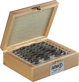 AMF Parallelunterlagensatz Nr. 6344SP wellenförmig, 8 Paar, Größe 9-23 mm, Länge 110 mm
