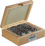 AMF Parallelunterlagensatz Nr. 6344SP wellenförmig, 8 Paar, Größe 9-23 mm, Länge 110 mm
