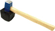 HAROMAC Plattenlegerhammer 1500 g mit anvulkanisiertem Gummiaufsatz und Hickory-Stiel