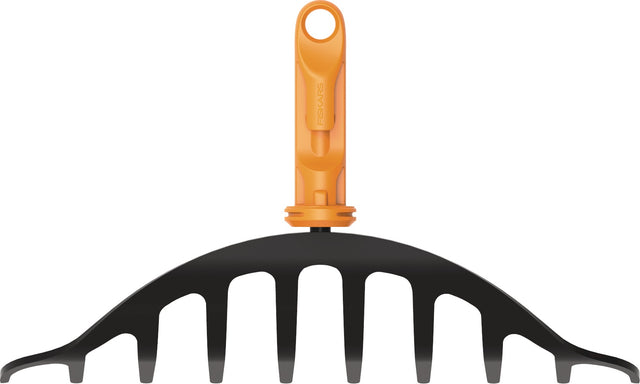 FISKARS Rosenrechen OneClick – 10 Zinken, Arbeitsbreite 243 mm, gehärteter Borstahl