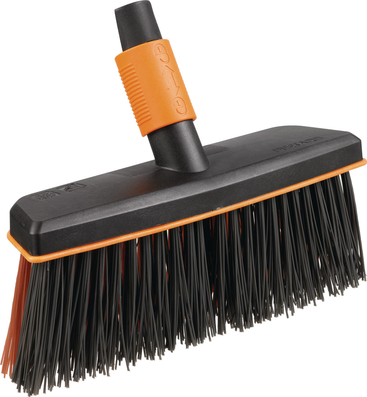 Allzweckbesen QuikFit™ von FISKARS – 29 cm Kunststoff, schwarz/orange