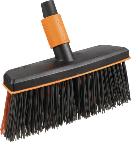 Allzweckbesen QuikFit™ von FISKARS – 29 cm Kunststoff, schwarz/orange