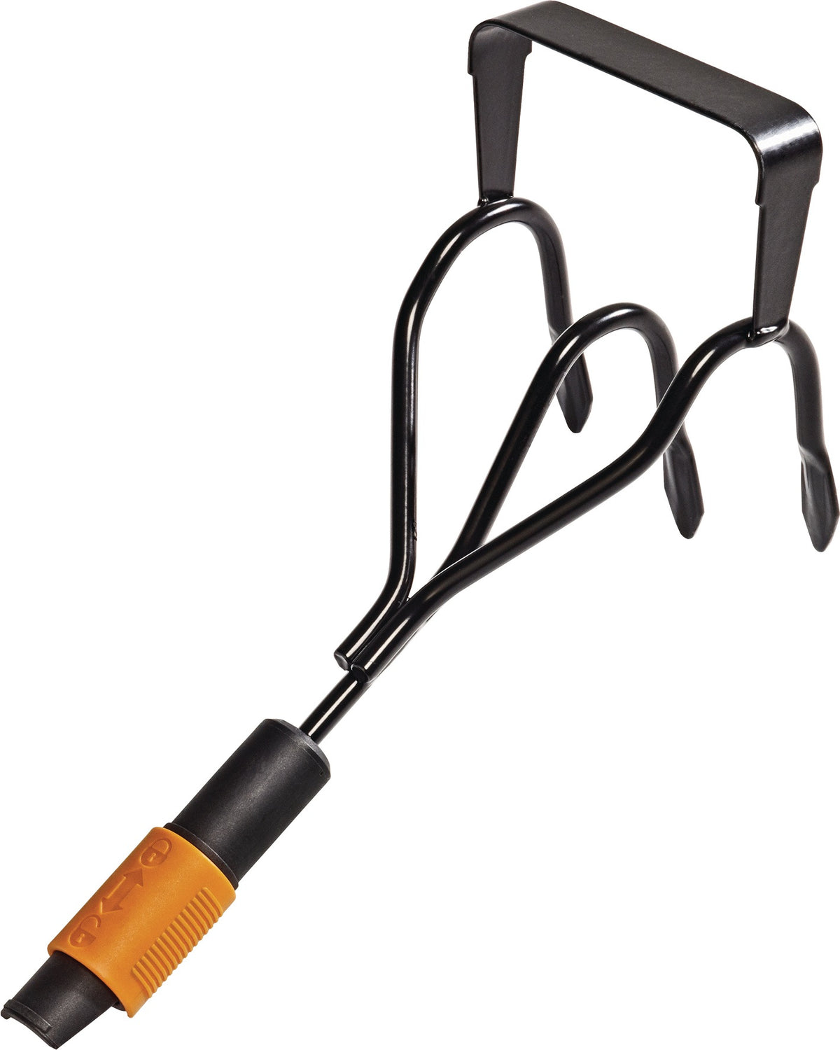 FISKARS Krümmerjäter QuikFit™ 125 mm – 3 Zinken aus gehärtetem Stahl, 2-in-1 Gartengerät