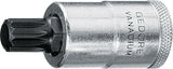 GEDORE Steckschlüsseleinsatz INX 19 1/2 Zoll Innen-Vielzahn M5, 55 mm, Vanadiumstahl