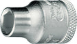 GEDORE Steckschlüsseleinsatz 3/8 Zoll 6-kant SW 6 mm, Länge 28 mm, Vanadiumstahl verchromt