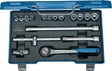 GEDORE Steckschlüsselsatz 30 GMU-3 17-teilig 3/8 Zoll SW 6-19 mm 72 Zähne 6-Kant