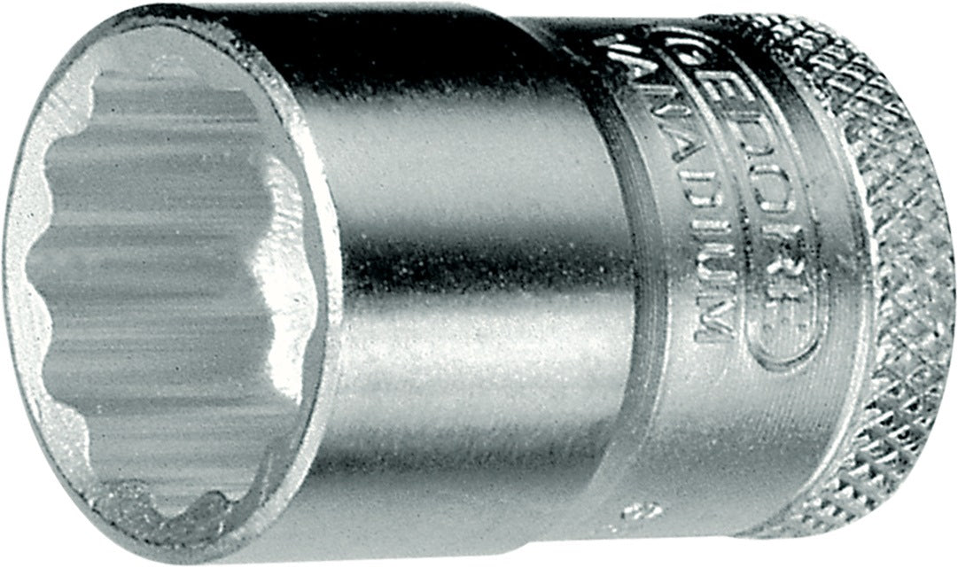 GEDORE Steckschlüsseleinsatz 3/8 Zoll 12-kant SW 10 mm – Vanadiumstahl, verchromt