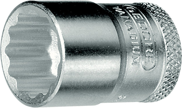 GEDORE Steckschlüsseleinsatz 3/8 Zoll 12-kant SW 10 mm – Vanadiumstahl, verchromt