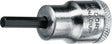 GEDORE Steckschlüsseleinsatz IN 30 3/8 Zoll Innen-6-kant SW 4 mm, Länge 47 mm, verchromt