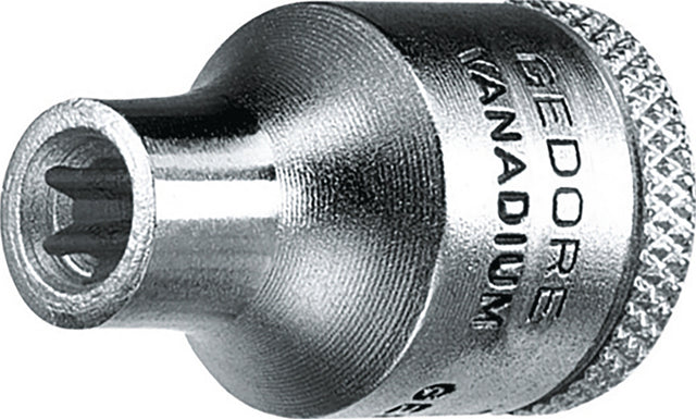 GEDORE Steckschlüsseleinsatz TX 30 3/8 Zoll E5 Länge 28 mm – Vanadiumstahl verchromt