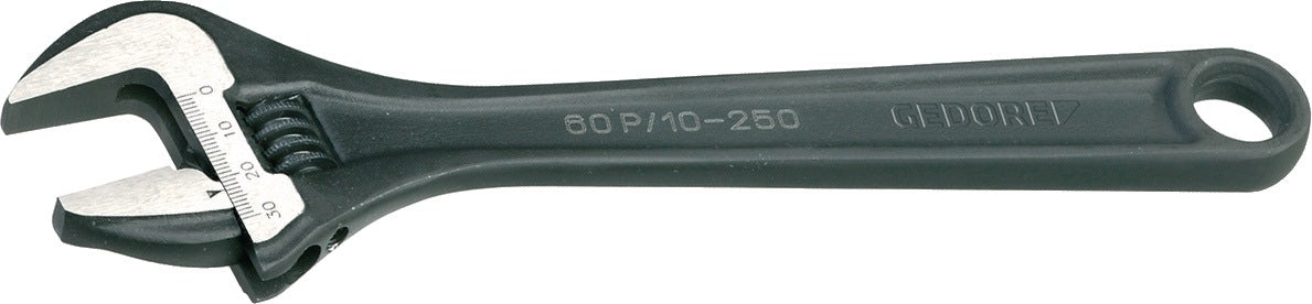 GEDORE Rollgabelschlüssel 60 P 6 mit Einstellskala, max. 20 mm, 155 mm, phosphatiert