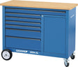 GEDORE Rollwerkbank 1504 XL – 7 Schubladen, 1000 kg, 1250 mm, Multiplex-Buchenholz