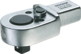 GEDORE Einsteckumschaltknarre 7412-00 1/4 Zoll 9x12mm CV-Stahl – Feinverzahnung 5° Rückschwenkwinkel