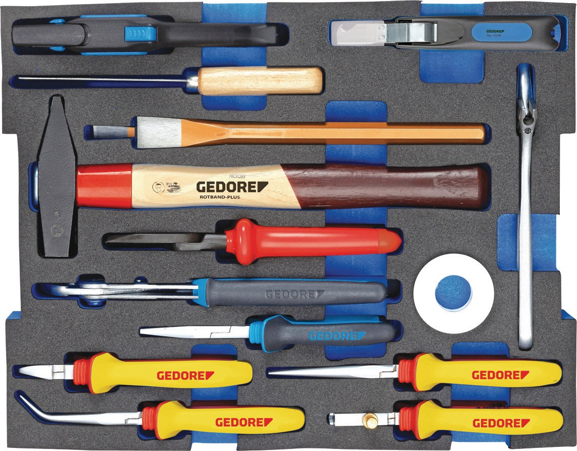 GEDORE Werkzeugsortiment 1100-02 36-tlg. Elektriker L-Boxx – VDE-isoliert, Check-Tool-Einlage