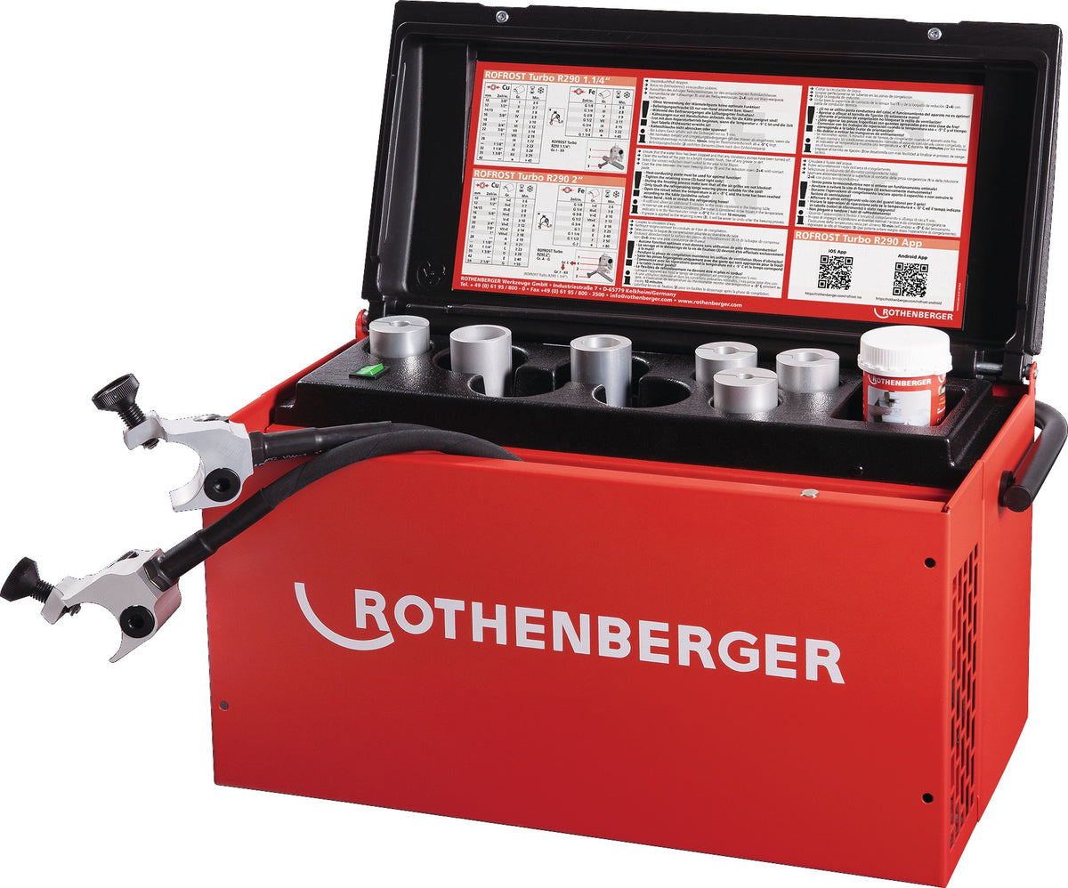 ROTHENBERGER ROFROST® Turbo R290 Rohreinfriergerät 10-42 mm für Kupfer-, Stahl- und Edelstahlrohre