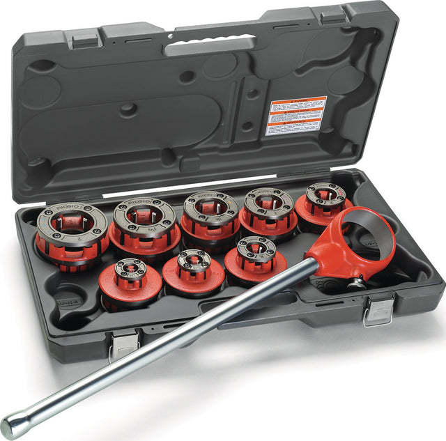 RIDGID Schneidkluppenset 11-R mit 6 Schneidköpfen 1/2 bis 2 Zoll im Metallkoffer