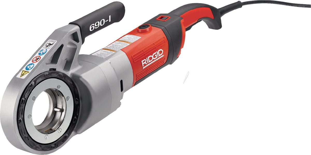 RIDGID Schneidkluppenset 690-I 1/2-2 Zoll 1020 W mit Stützarm und Transportkasten
