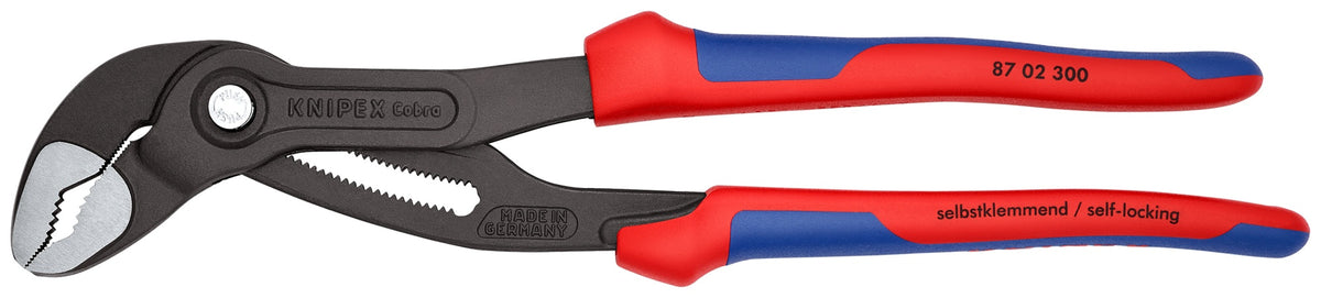 KNIPEX Cobra® Wasserpumpenzange 180 mm – Selbstklemmend, 18 Einstellpositionen, Comfort-Griff