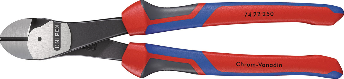 KNIPEX Kraftseitenschneider 200 mm Form 2 mit 20 % Kraftersparnis und Kunststoffüberzug