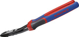 KNIPEX Kraftseitenschneider 200 mm Form 2 mit 20 % Kraftersparnis und Kunststoffüberzug