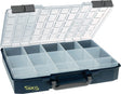 RAACO Sortimentskasten Carry Lite 415x330x80 mm mit 15 Fächern in Blau