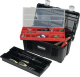 RAACO Werkzeugkoffer Toolbox 31-26 – Polypropylen, 445 x 230 x 235 mm, mit Werkzeugträger