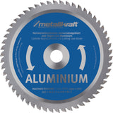 METALLKRAFT Metallkreissägeblatt 355 mm HM 80 Zähne für Aluminium – Präzise Schnitte