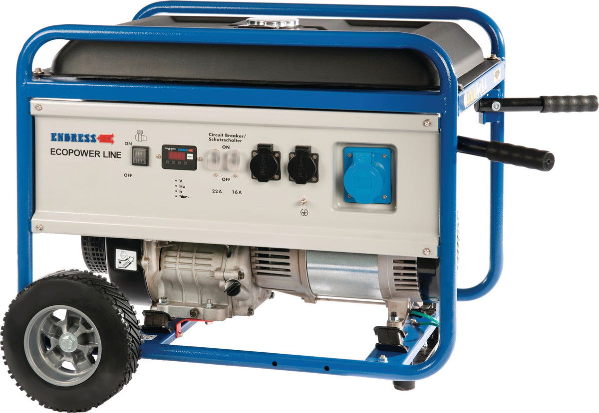 ENDRESS Stromerzeuger ESE 6000 BS 5 kVA Benzin mit AVR und Radsatz