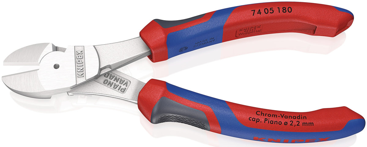 KNIPEX Kraftseitenschneider 140 mm Form 0 mit Mehrkomponenten-Hüllen – 20 % Kraftersparnis