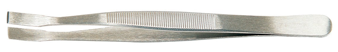 PROMAT Flachpinzette 120 mm mit eckigen Spitzen aus Edelstahl – antimagnetisch