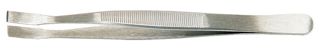 PROMAT Flachpinzette 120 mm mit eckigen Spitzen aus Edelstahl – antimagnetisch