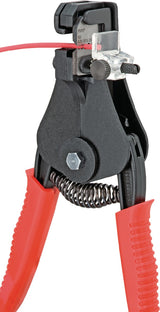 KNIPEX Abisolierzange 180 mm mit Formmessern und Öffnungsfeder – Schwarz lackiert